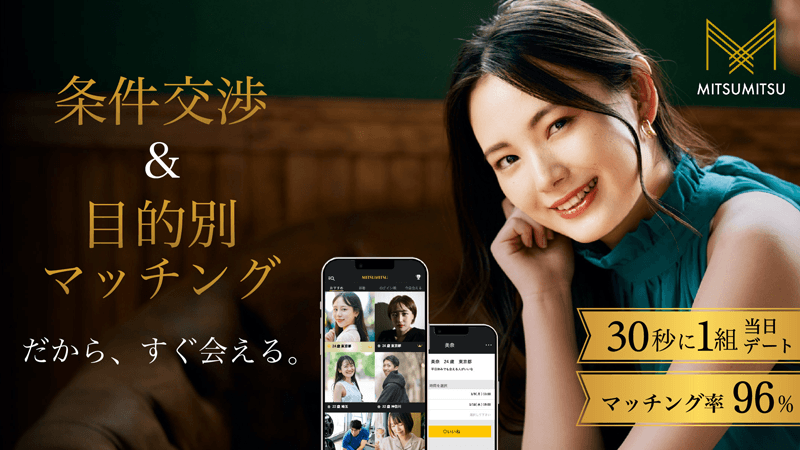 ミツミツの特徴を紹介するイメージ